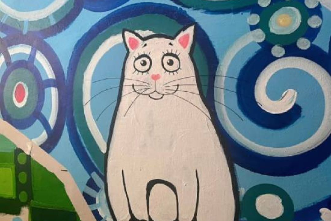 В “Охматдиті” відновили укриття: його стіни прикрасили фантазійними малюнками