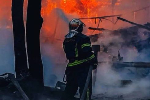 Під Києвом вщент вигорів ресторан &ldquo;Партизан&rdquo;: фото