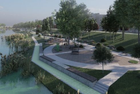 Дивіться, який вигляд може мати парк біля озера Йорданське після оновлення