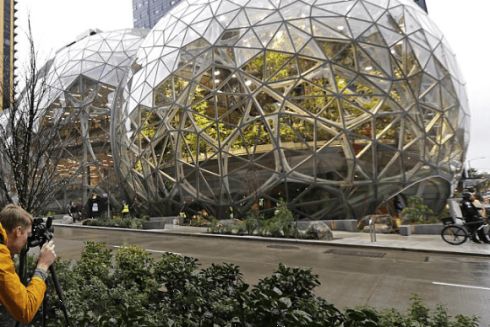 Amazon открыл офис-лес посреди Сиэтла