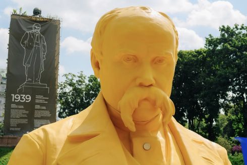 У Києві встановили інтерактивний бюст Тараса Шевченка