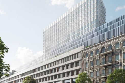 Здание «Киевпроекта» арестовали. Недавно там начали реконструкцию под многофункциональный комплекс