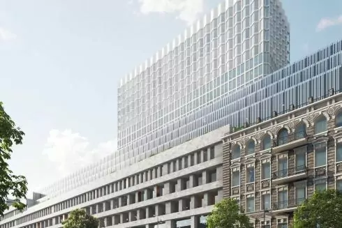 Здание &laquo;Киевпроекта&raquo; арестовали. Недавно там начали реконструкцию под многофункциональный комплекс