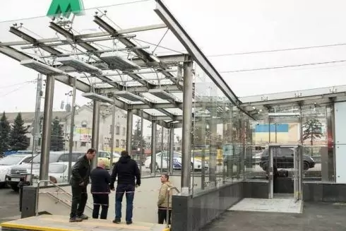 Как выглядит вестибюль отремонтированной станции метро &laquo;Святошин&raquo;