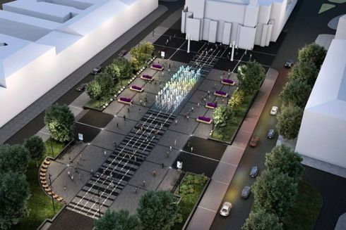 Площадь перед Львовской оперой обустроят в виде скрипки