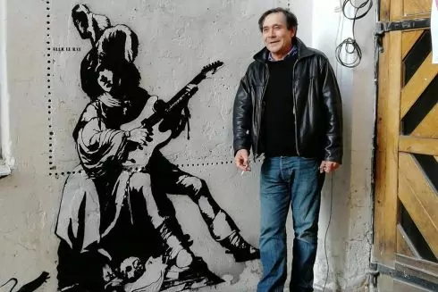 У Львові з'явилося графіті відомого французького художника Blek le Rat