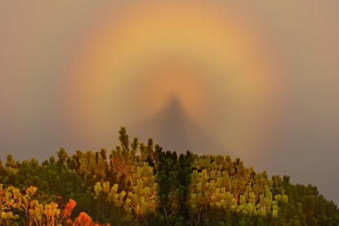 Брокенський привид у Карпатах: фотограф зняв рідкісне оптичне явище 