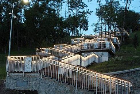 Как выглядит лестница на Пейзажке после реконструкции