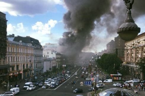 На Хрещатику горів історичний будинок