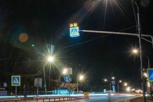 У Києві облаштували 12 пішохідних переходів із сенсорним освітленням