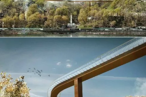 КГГА: Мост на Владимирской горке построили по украинскому проекту