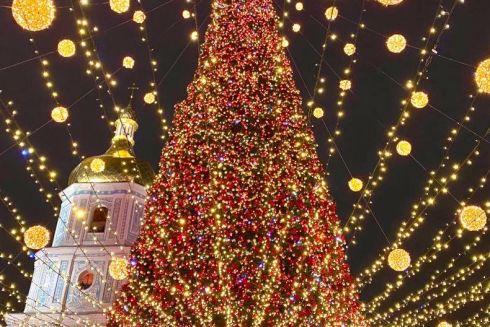 Ялинка на Софійській площі – на 13 місці серед найкрасивіших у Європі