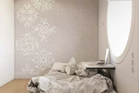 Фото дня: украинская вышиванка в квартире-капсуле в Токио