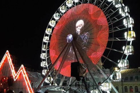 Фото дня: ONUKA и DakhaBrakha в арт-перформансе “Голос Воды” на Контрактовой