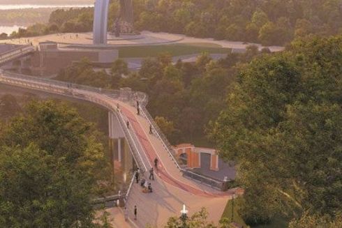 Пішохідний міст з Володимирської гірки відкриють наступної весни