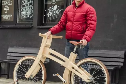 Как киевлянин производит деревянные велосипеды