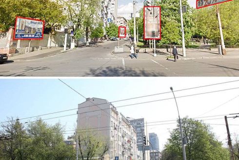 Було/стало: На Антоновича прибрали незаконну рекламу