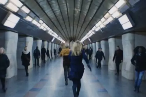 В киевском метро сняли рекламный ролик для британской компании