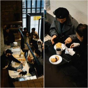 Возле Арсенальной открылось кофейня «Паркинг кофе» с сэндвичами и брауни