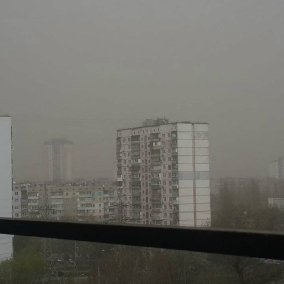 Киев накрыла пыльная буря. КГГА рекомендует закрывать окна