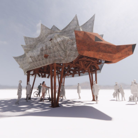 На Burning Man-2023 Украина создаст гигантский арт-объект из противотанковых ежей: фото
