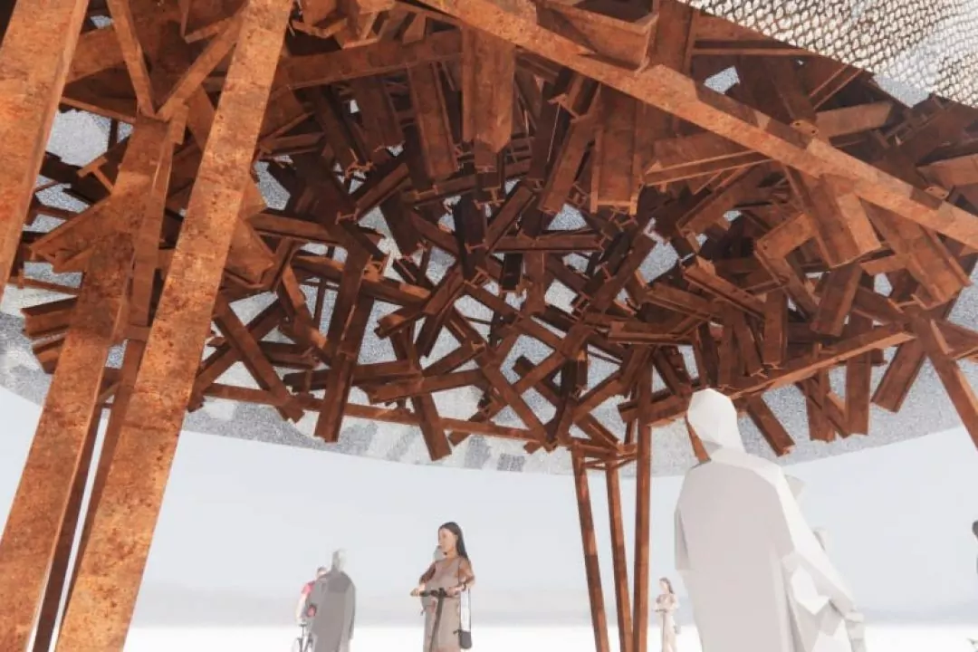 Українська команда на Burning Man &ndash; про інсталяцію з протитанкових їжаків, яка нагадає світу про війну