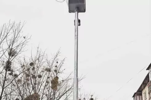 На Воскресенке установили фонари с солнечными панелями