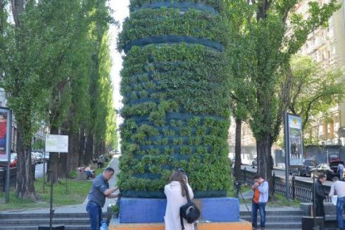 Постамент Леніну прикрасили розмарином, м'ятою і чебрецем