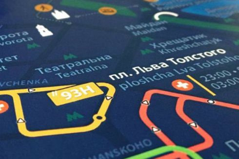 Дизайнер створив схему нічних маршрутів громадського транспорту