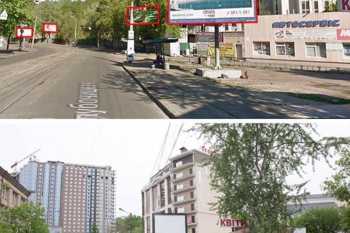Було/стало: На Глибочицькій прибрали незаконну рекламу