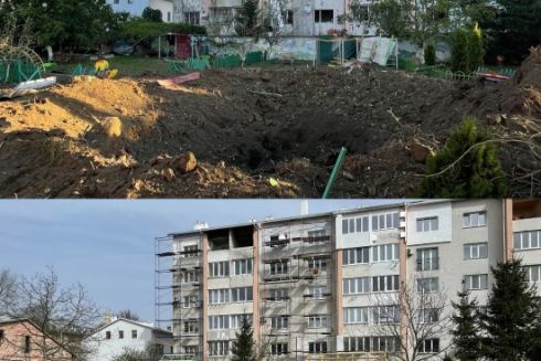 У Львові відновили дитсадок, що постраждав від російських обстрілів: фото