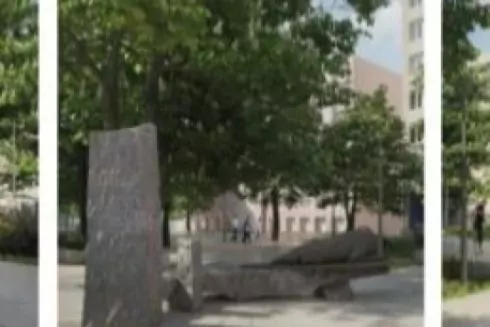 На Печерську реконструюють сквер Дмитра "Да Вінчі" Коцюбайла: яким він буде