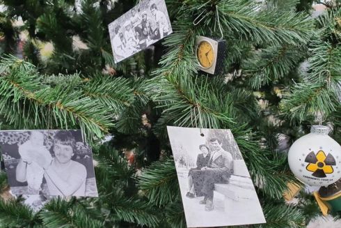 В Припяти впервые после аварии украсили новогоднюю елку