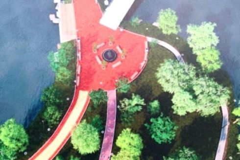 Зону відпочинку на Оболонському острові планують відкрити до Дня Києва: візуалізації