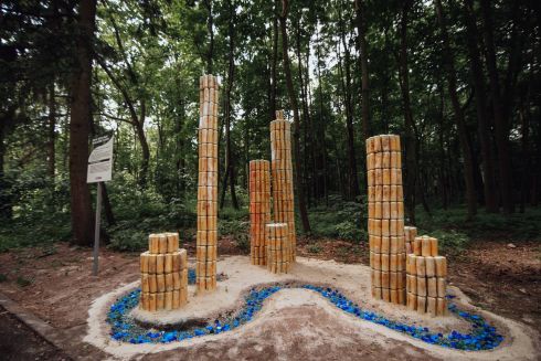 На ВДНХ установили инсталляцию, посвященную загрязнению города