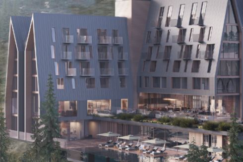 archimatika показали проєкт апарт-готелю AMA в Буковелі: візуалізації