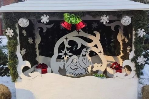 В Подольском и Оболонском районах установили праздничные локации: фото