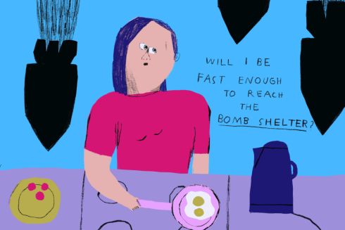 Фото: Українська ілюстраторка створила серію робіт про тривогу в Україні для нью-йоркського MoMa