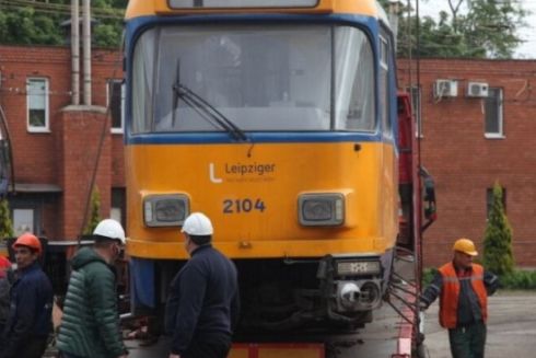Дніпро отримав першу партію енергоефективних трамваїв із Ляйпцига