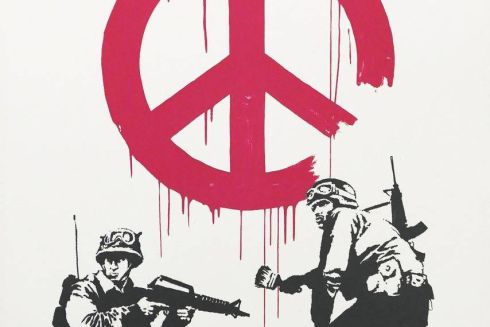 Фото дня: в Лондоне продадут антивоенную картину Бенкси, деньги получит Охматдет