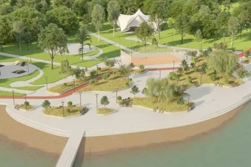 Біля озера Лебедине зроблять фітнес-парк