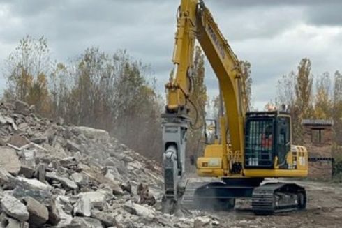 У Бородянці запустили майданчик для екологічної переробки будівельного сміття