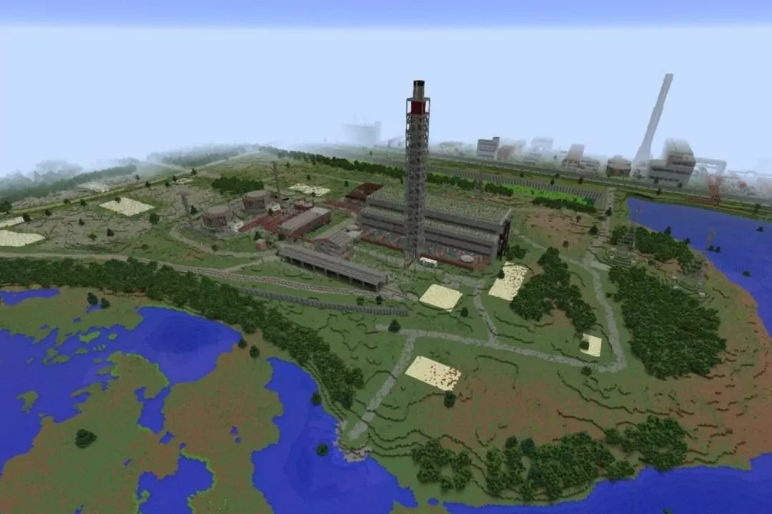 Теперь в игре: геймер воссоздал ЧАЭС в Minecraft