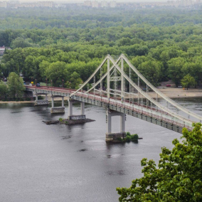 Пешеходный мост на Труханов остров частично перекроют