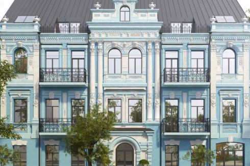 Будинок Рутковського стане блакитним після реставрації: візуалізації