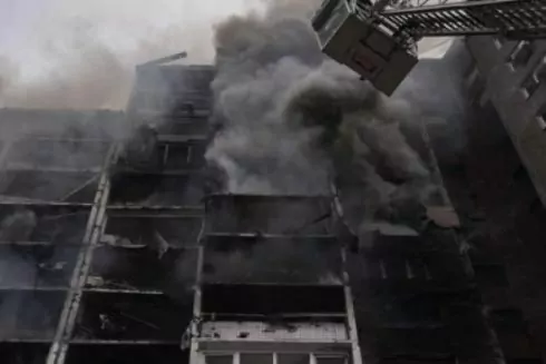 Київ повністю відновить будинки, які постраждали через ракетну атаку 7 лютого
