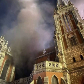 В костеле Святого Николая произошел масштабный пожар. Сгорел орган