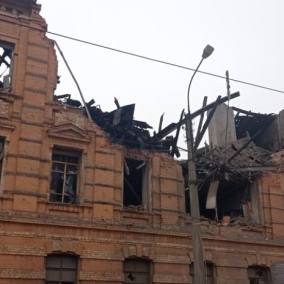 В Харькове россияне разрушили 100-летнее здание колледжа