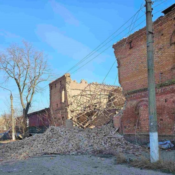У Гуляйполі на Запоріжжі росіяни зруйнували старовинний паровий млин “Надія”