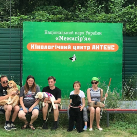 У кинологического центра в Межигорье хотят забрать территорию, где тренируют собак-поводырей.